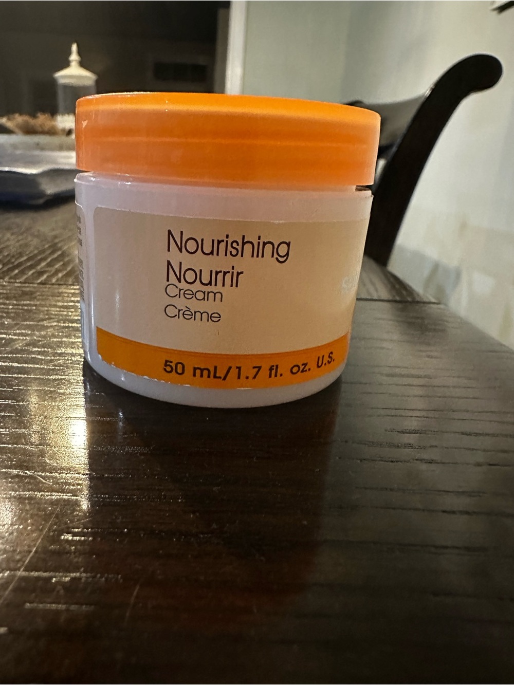 Avon Nourishing Cream - Orange & White Jar